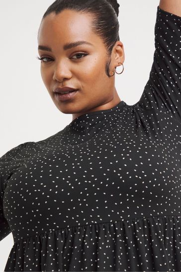 Buy Simply Be Spot Print Supersoft Pocket Midi Dress from Next Luxembourg