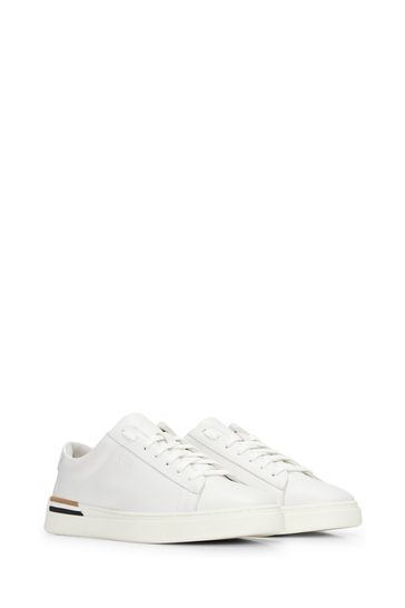 Boss white trainers store