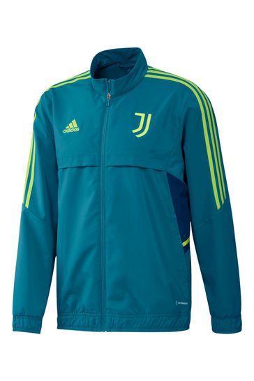 Blue and green adidas jacket 2025