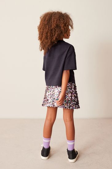 Glitter skirt and top set shop