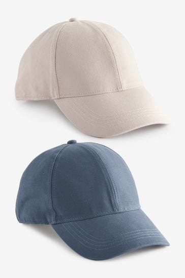 Navy Blue/Cream Caps 2 Pack