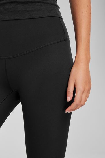 Buy Black Tummy Control High Waisted Cropped Sculpting Leggings from Next  Australia