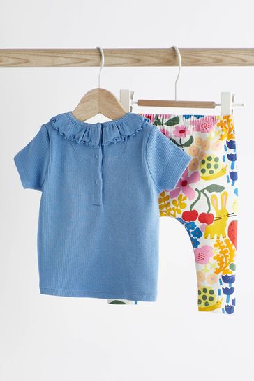Baby leggings and shop top set