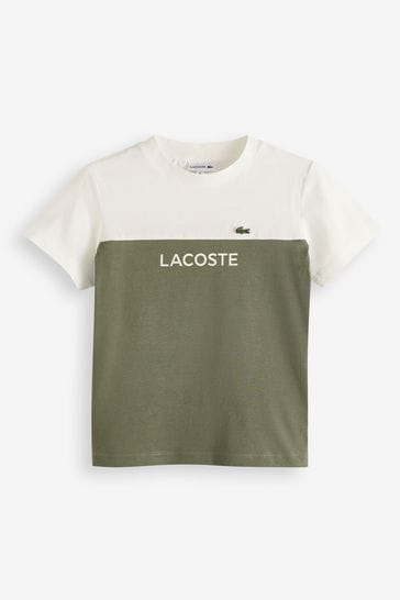 Lacoste colour block deals
