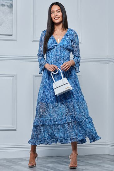 Chiffon sales maxi dress