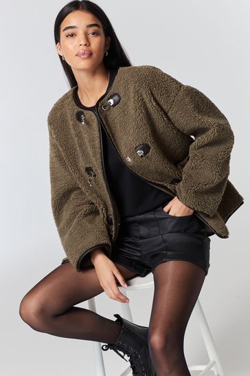 Next teddy jacket shop