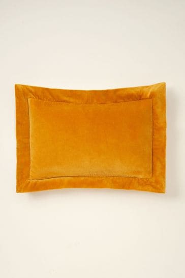 Truly Gold Velvet Flange Lombard Cushion