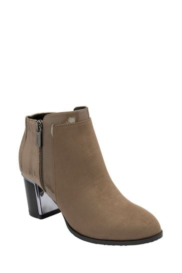 Lotus Light Natural Heeled Ankle Boots