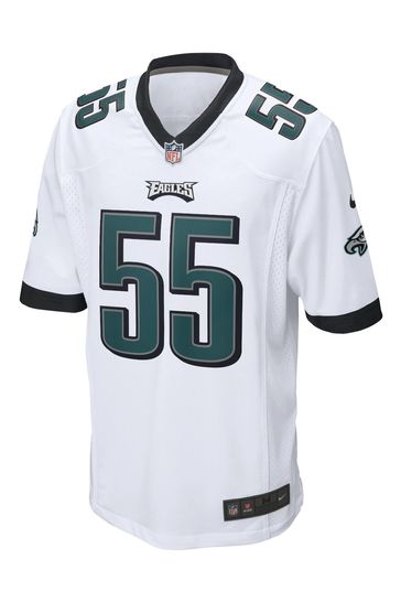 Philadelphia Eagles Nike Game Road Jersey - White - Custom - Mens