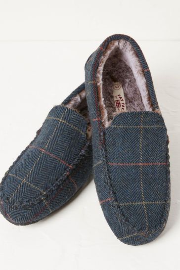Buy FatFace Blue Noah Check Moccasins from Next Germany