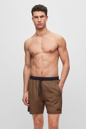 Buy BOSS Starfish Contrast Logo Swim Shorts from the Laura Ashley