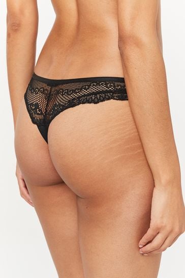 Women's briefs in ribbed microfibre and lace Bellissima 157