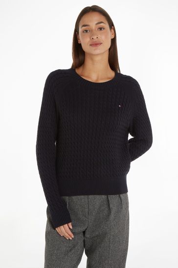 Black tommy sweater 2025