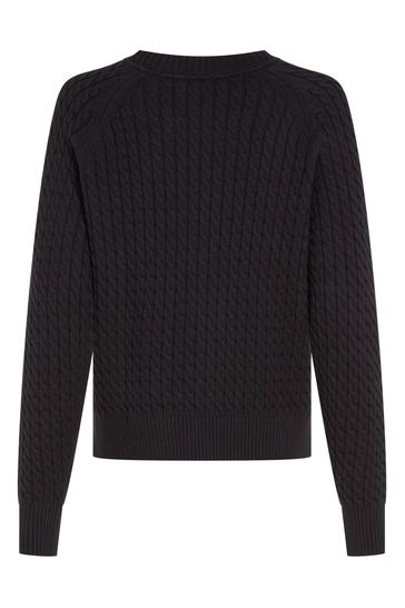 Black tommy sweater top