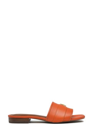 Radley London Orange Trinity Way Heirloom Mules