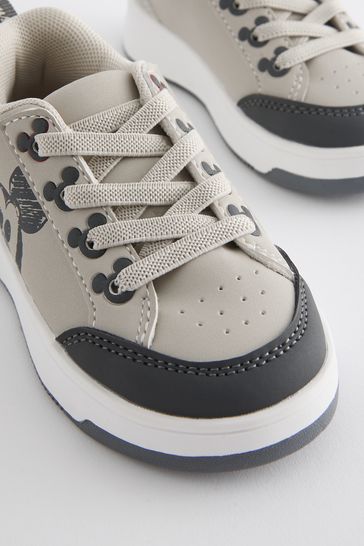 Buy Neutral Standard Fit F Elastic Lace Mickey Mouse Trainers from Next Egypt