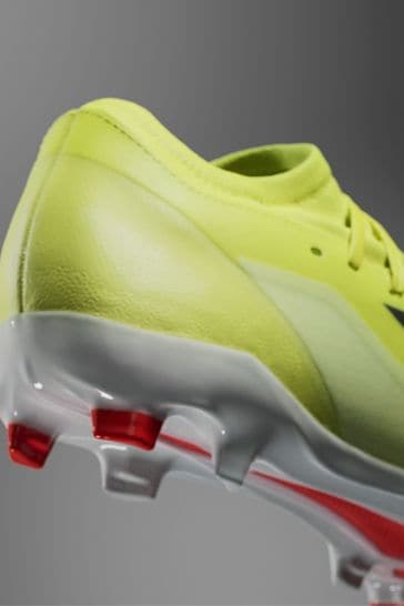 Buy adidas Yellow Performance X Crazyfast League Firm Ground Boots