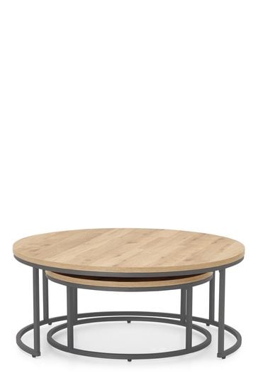 Buy Light Bronx Nest of 2 Round Coffee Table from the Next UK