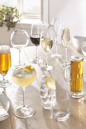 Buy Clear Nova Flute Glasses Set of 4 Prosecco Flute Glasses from