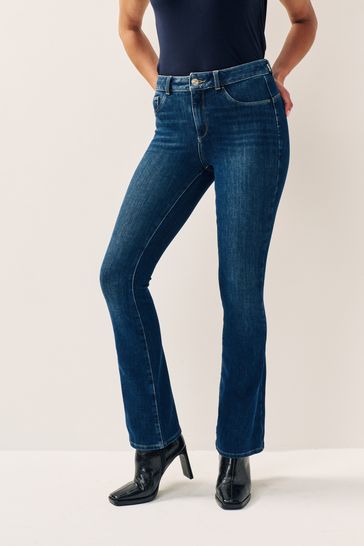 Buy Dark Blue 360° Stretch Flare Jeans from Next Ireland