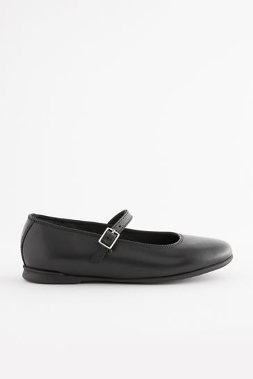 Buy Matt Black Wide Fit G Leather Mary Jane School Shoes from Next Bahrain