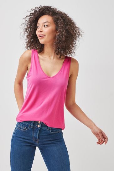 Bright Pink Slouch Vest
