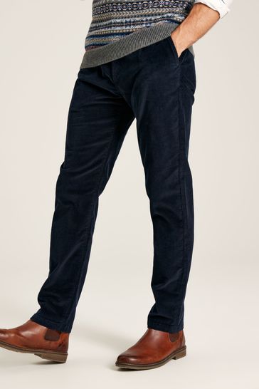 Joules Cord Navy Straight Leg Corduroy Trousers