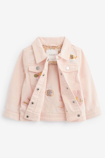 Peach pink jacket on sale