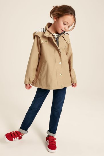 Joules Meadow Stone Lightweight Raincoat With Hood