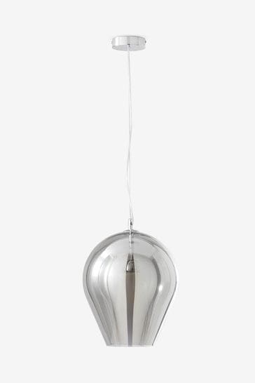 cooper smoked glass pendant ceiling fitting