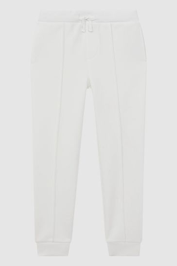 Buy Reiss White Premier Junior Drawstring Jersey Joggers from Next Kuwait