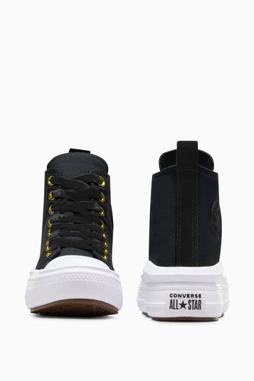 Buy Converse Black Velvet Move Youth Trainers from Next Luxembourg