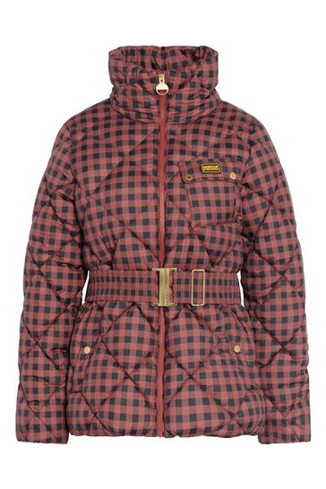 Orange on sale barbour coat