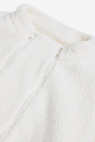 White teddy borg jacket discount