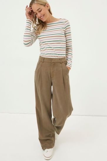 Fat face wide leg trousers on sale