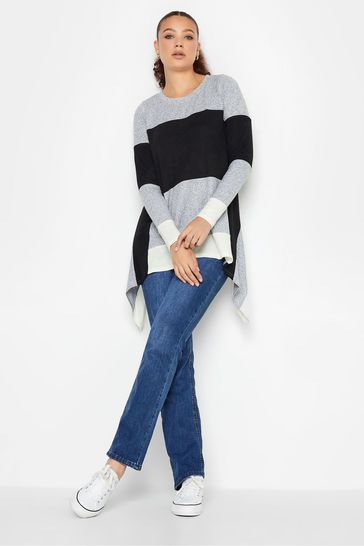 Long Tall Sally Grey Knitted Long Sleeve Top