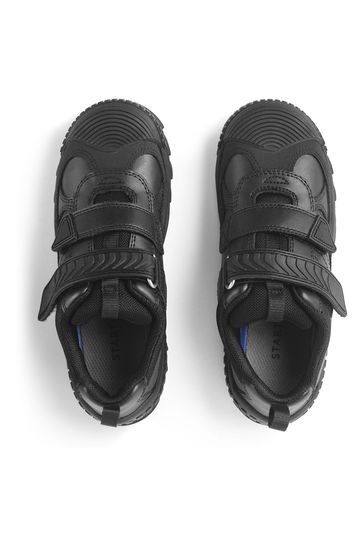 Nike black clearance school shoes velcro