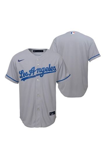Buy Nike Grey Los Angeles Dodgers Official Replica Road Jersey