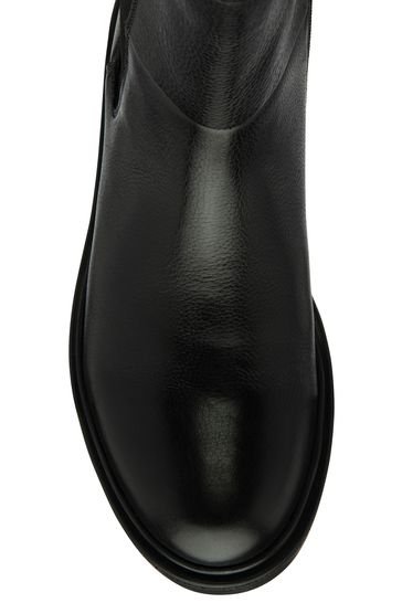 Black pull shop on ankle boots