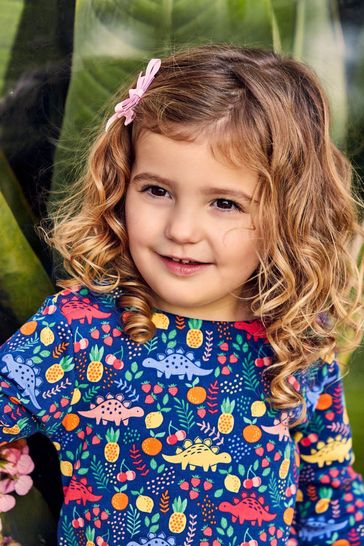 Buy JoJo Maman B b Navy Girls Sweet Dinosaur Print A Line Dress