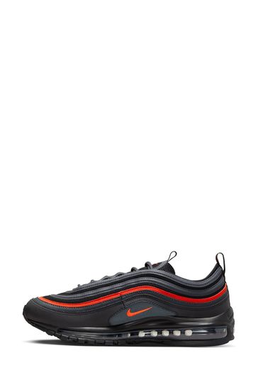 Air max 97 all black red discount