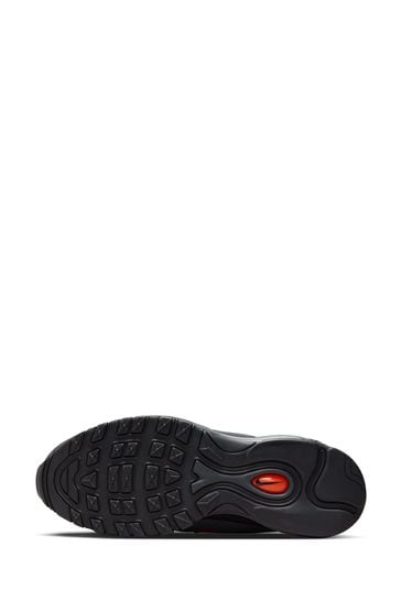 Air max 97 trainers black varsity red 2025