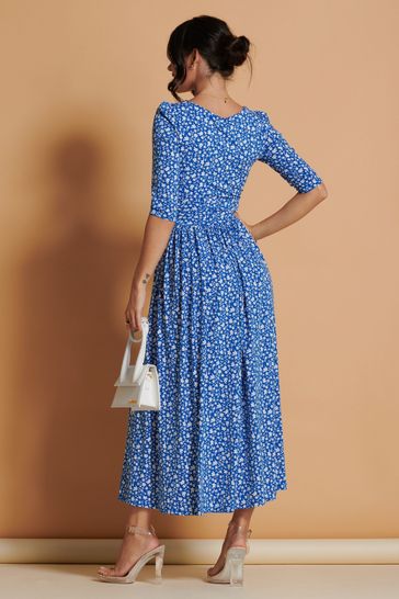 Jolie moi outlet pleated dress