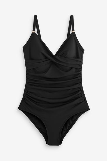 Buy Black Tummy Shaping Control Swimsuit from Next Turkey