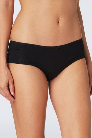 Black Short Cotton Knickers 5 Pack