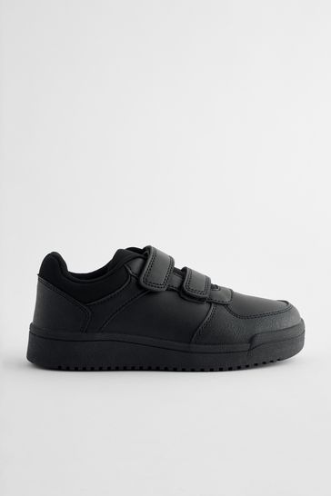 Buy Black Wide Fit G Touch Fastening School Shoes from Next Denmark