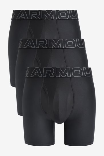 Under Armour Black Performance Tech Boxers 3 Pack