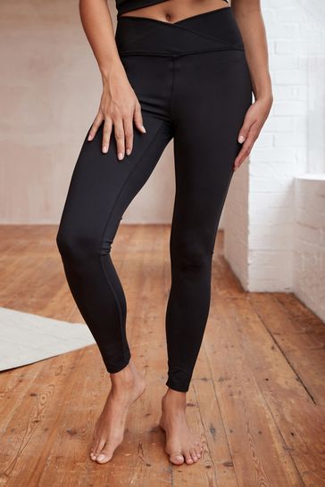 Buy Active Studio Sports Wrap Front High Waist Full Length Leggings from the Laura Ashley online shop