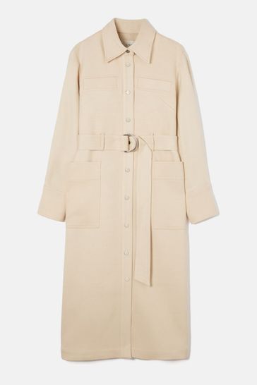 Buy Jigsaw Cream Patent Trench Coat from Next Ukraine