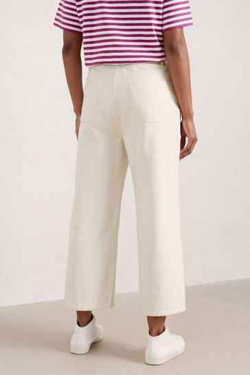 Buy Seasalt Cornwall Natural Barnes Organic Cotton Denim Crop